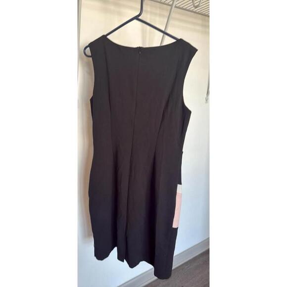 db established 1962 Black Pink White Striped Sleeveless Dress Size 14 - Picture 4 of 4